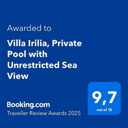 Apartment Irilia, Private Pool With Unrestricted Sea View